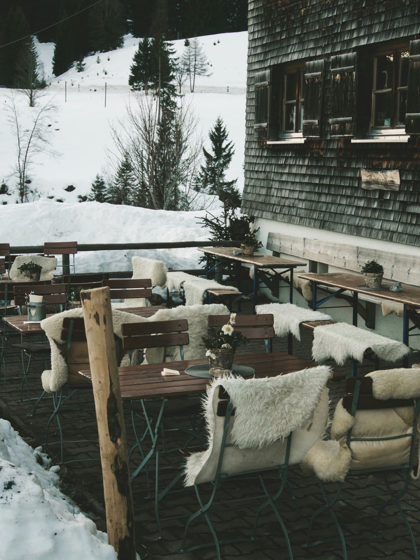 Cozy Swiss restaurant interior